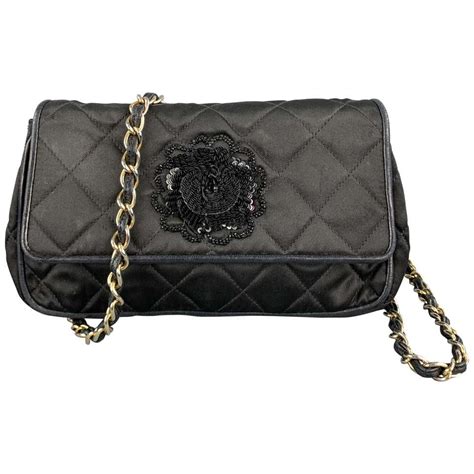 chanel black rhinestone purse|chanel white handbags.